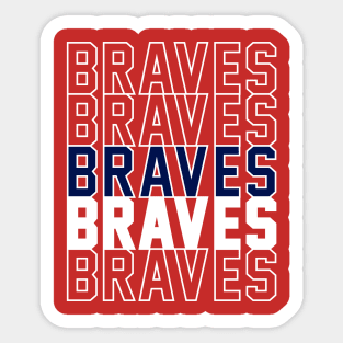 BRAVES Sticker